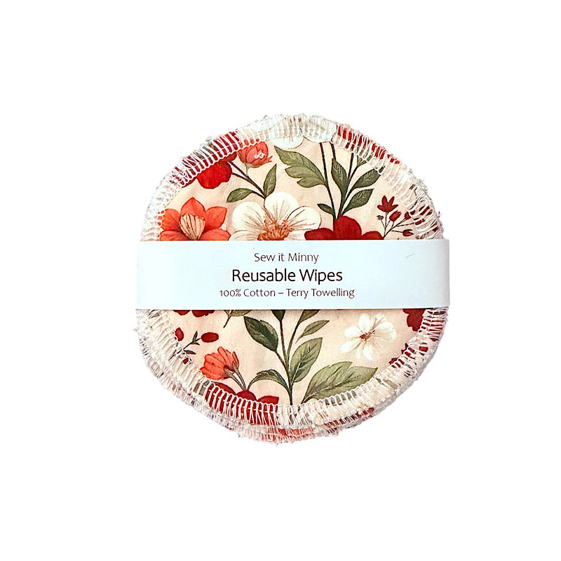 Reusable Wipes - Flowers