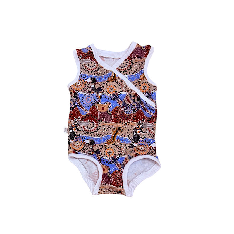 Criss-Cross Bodysuit - Size 2 - Indigenous