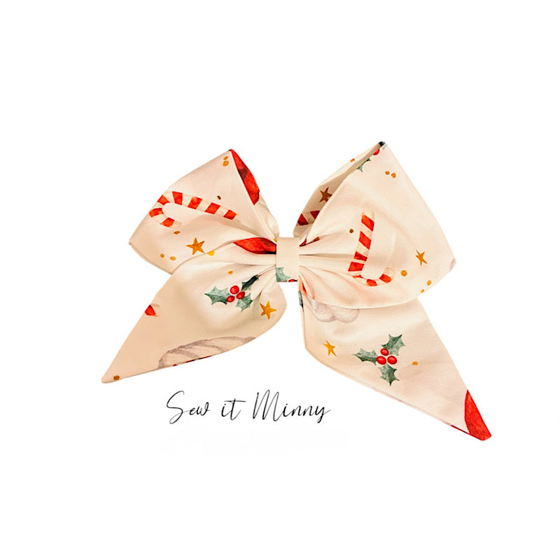 Hair Bow - Candy Cane