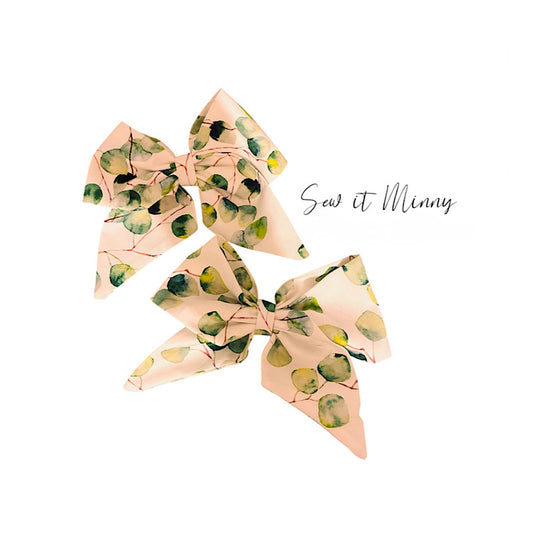 Hair Bow - Leaves